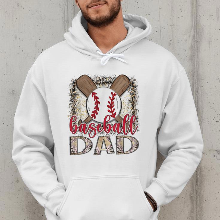 Baseball Dad Leopard Proud Ball Dad Game Day Men Hoodie Baseball Dad Leopard Proud Ball Dad Game Day Men Hoodie