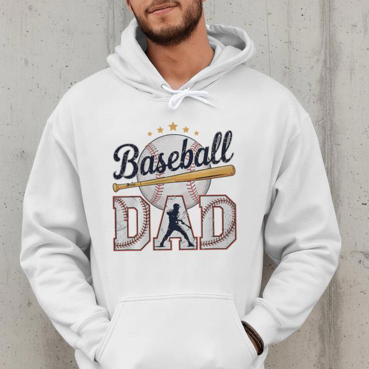 Baseball Dad Player Cool Retro Sports Fan Father's Day Premium Tri-Blend Men Hoodie Baseball Dad Player Cool Retro Sports Fan Father's Day Premium Tri-Blend Men Hoodie