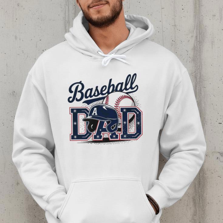 Baseball Dad Proud Fathers Sports Gear Premium Men Hoodie