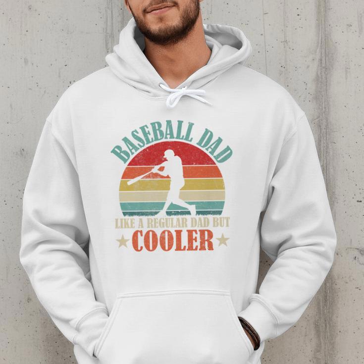 Baseball Dad Like A Regular Dad But Cooler Father's Day Premium Men Hoodie Baseball Dad Like A Regular Dad But Cooler Father's Day Premium Men Hoodie