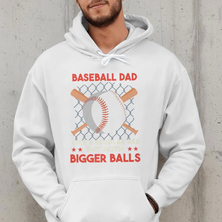 Baseball Dad Like a Regular Dad But With Bigger Balls Premium Men Hoodie Baseball Dad Like a Regular Dad But With Bigger Balls Premium Men Hoodie