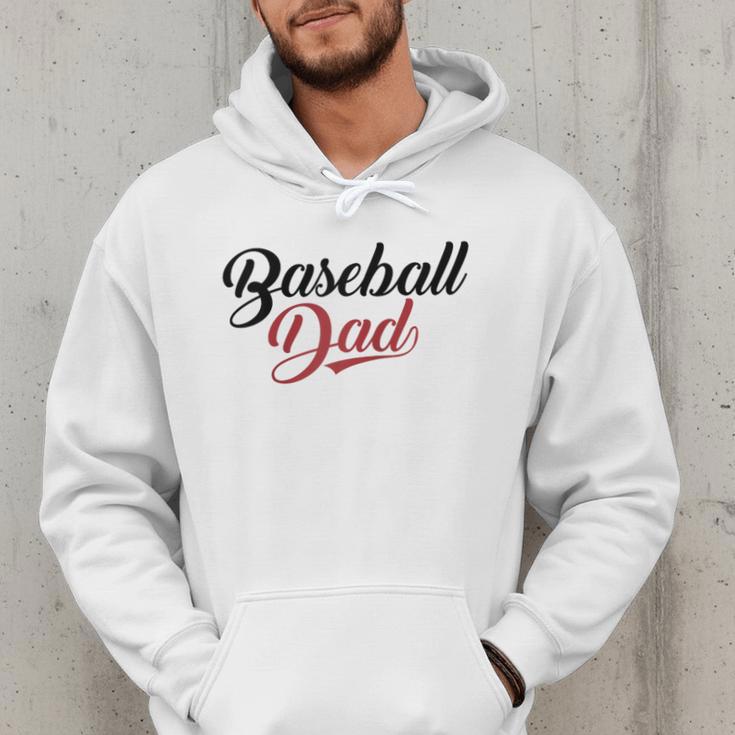 Baseball Dad Script Raglan Baseball Tee Men Hoodie