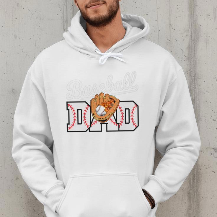 Baseball Dad Vintage Sports Fathers Day Baseball Fan Premium Men Hoodie