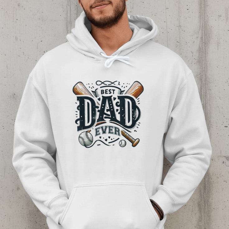 Best Dad Ever Father's Day Sports Papa Baseball Daddy Men Hoodie Best Dad Ever Father's Day Sports Papa Baseball Daddy Men Hoodie