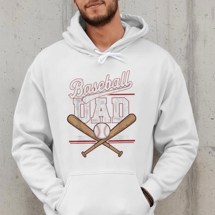 Game Day Baseball Dad Vintage Daddy Father's Day Boys Kids Men Hoodie Game Day Baseball Dad Vintage Daddy Father's Day Boys Kids Men Hoodie
