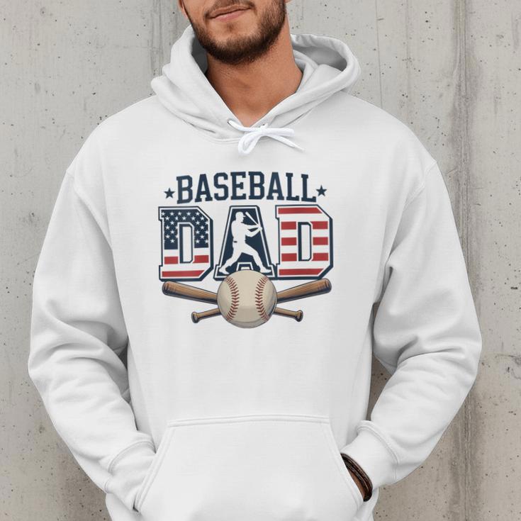 Patriotic Baseball Dad USA Flag American 4th Of July Men Hoodie Patriotic Baseball Dad USA Flag American 4th Of July Men Hoodie