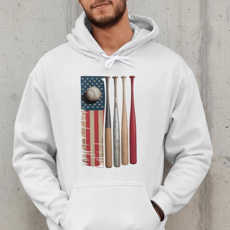 Patriotic USA Flag American Baseball Dad 4th Of July Men Hoodie Patriotic USA Flag American Baseball Dad 4th Of July Men Hoodie