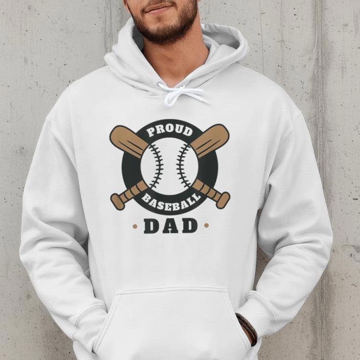 Proud Baseball Dad Men Hoodie
