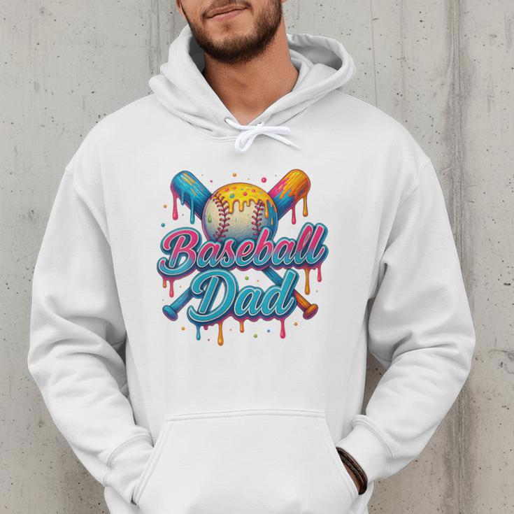 Retro Baseball Dad Dripping Ice Cream Father's Day Men Hoodie Retro Baseball Dad Dripping Ice Cream Father's Day Men Hoodie