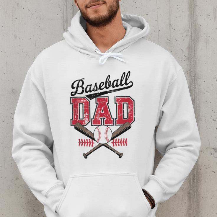 Vintage Baseball Dad Daddy Father's Day Baseball Players Men Hoodie Vintage Baseball Dad Daddy Father's Day Baseball Players Men Hoodie
