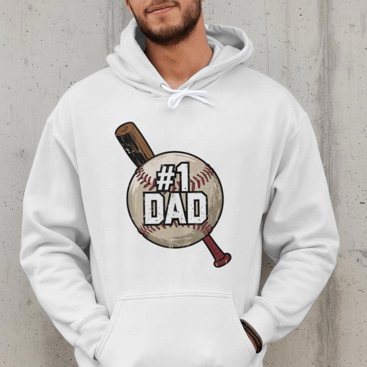 Vintage Father's Day 1 Baseball Dad Baseball Lovers Players Men Hoodie Vintage Father's Day 1 Baseball Dad Baseball Lovers Players Men Hoodie