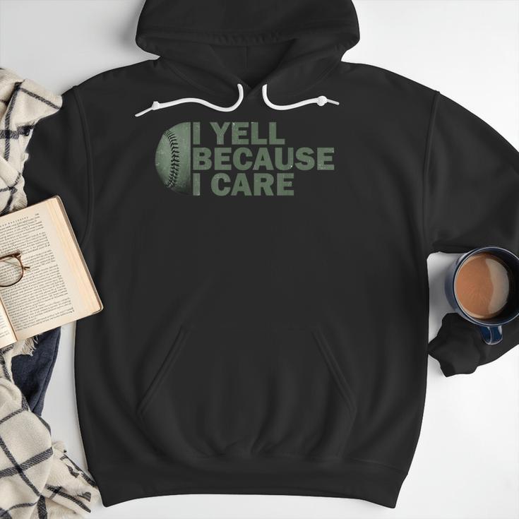 Baseball Art For Men Humor Baseball Dad Men Hoodie