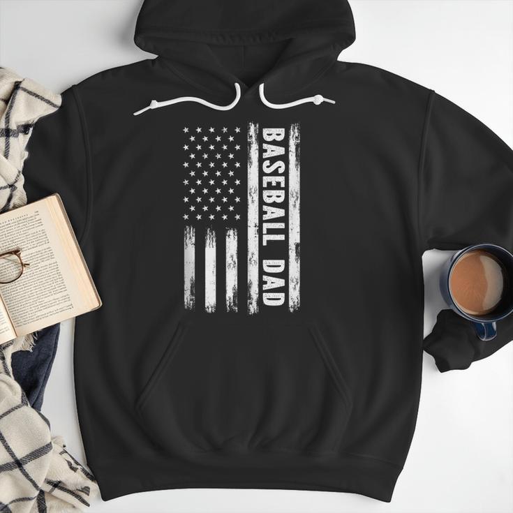 Baseball Dad American Flag Grunge Retro Vintage Father Men Hoodie Baseball Dad American Flag Grunge Retro Vintage Father Men Hoodie