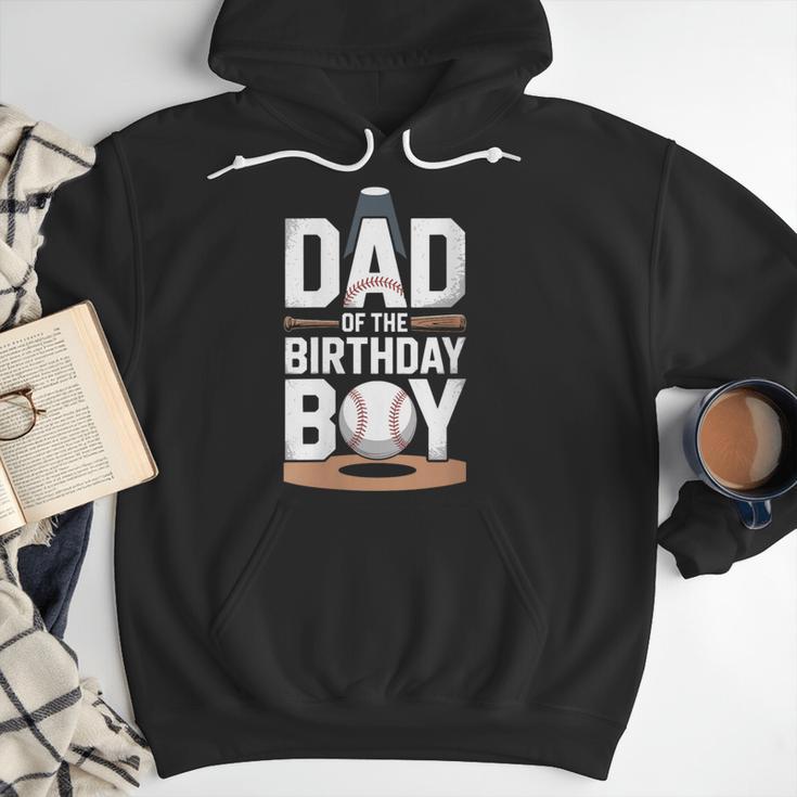 Baseball Dad Of The Birthday Boy Sports Theme Men Hoodie Baseball Dad Of The Birthday Boy Sports Theme Men Hoodie
