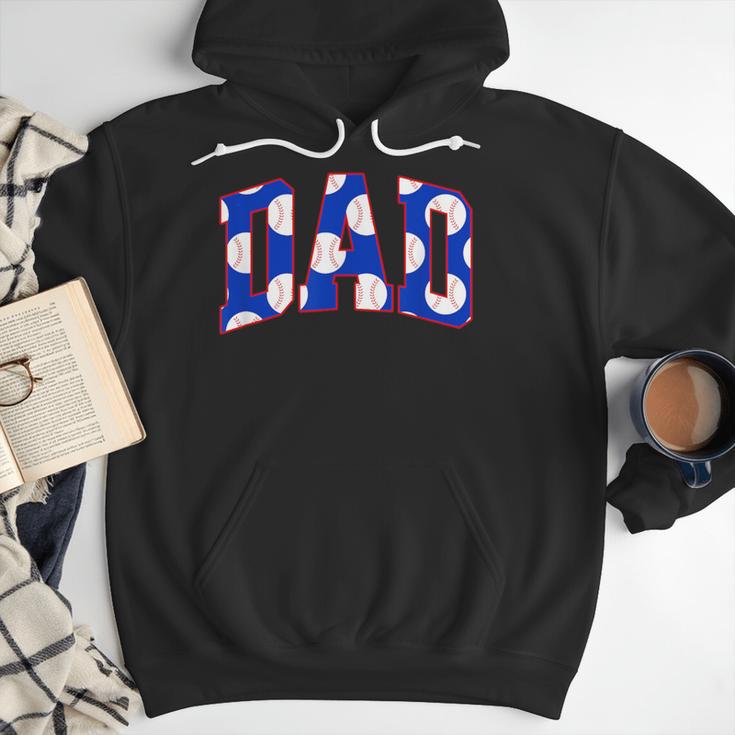 Baseball Dad Bold Varsity Style Letters Sport Themed Men Hoodie Baseball Dad Bold Varsity Style Letters Sport Themed Men Hoodie