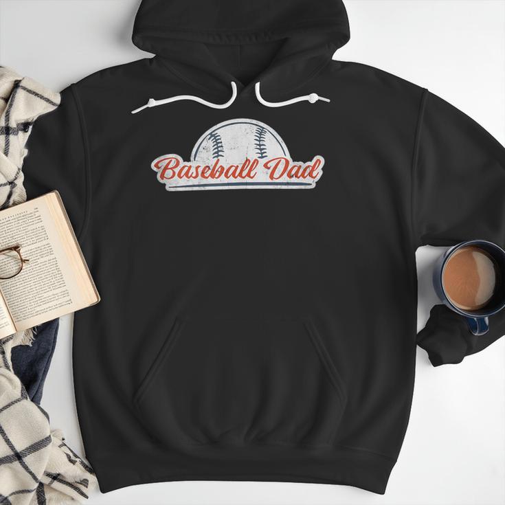 Baseball Dad Cool Simple Vintage Look Sports Graphic Men Hoodie
