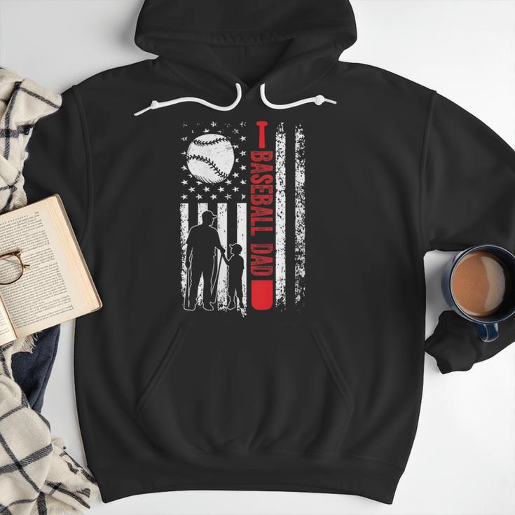 Baseball Dad Father And Son Baseball Love Men Hoodie