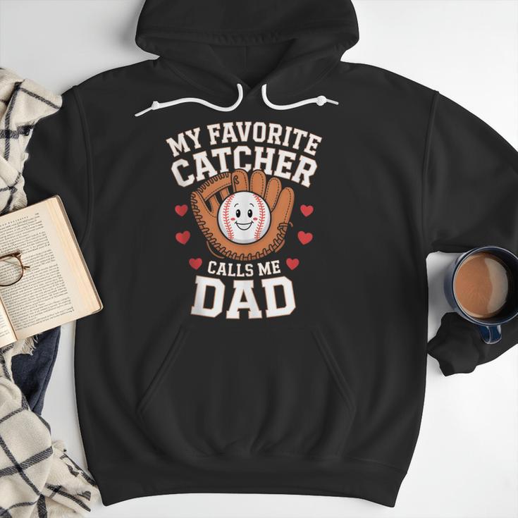 Baseball Dad Father's Day Catcher Men Men Hoodie Baseball Dad Father's Day Catcher Men Men Hoodie