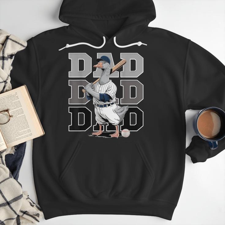 Baseball Dad Goose Sports Lover Father's Day Tee Men Hoodie Baseball Dad Goose Sports Lover Father's Day Tee Men Hoodie