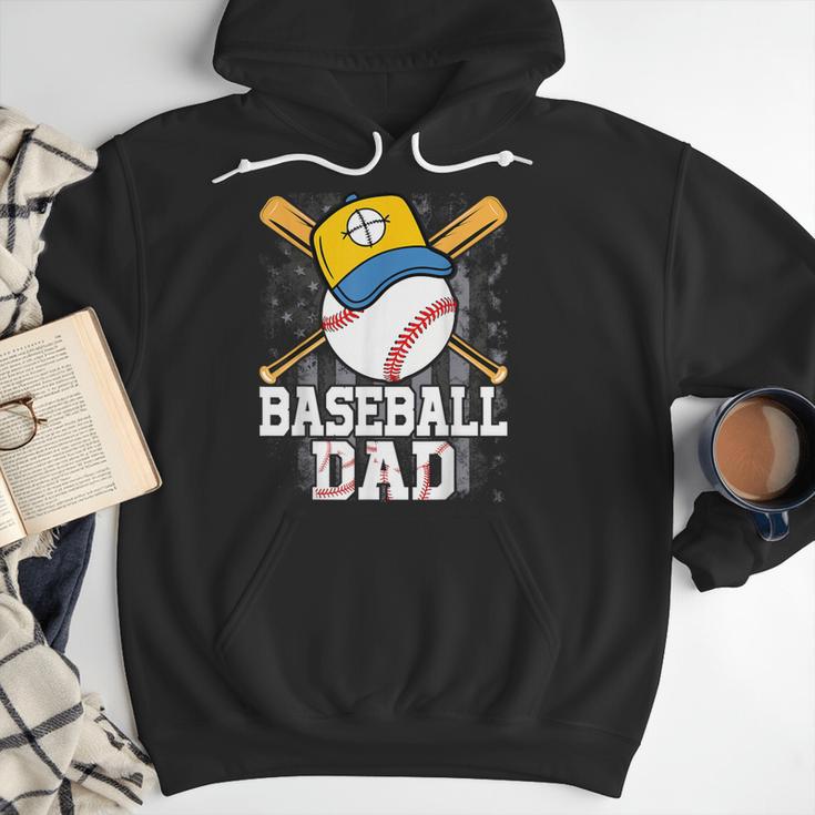 Baseball Dad Happy Fathers Day For Men Boys Kids Men Hoodie Baseball Dad Happy Fathers Day For Men Boys Kids Men Hoodie