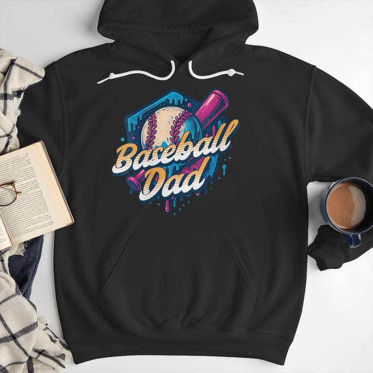 Baseball Dad Kids Birthday Baseball Drip Ice Cream Family Men Hoodie Baseball Dad Kids Birthday Baseball Drip Ice Cream Family Men Hoodie