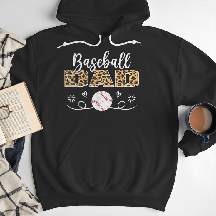 Baseball Dad Leopard Baseball Player Men Hoodie Baseball Dad Leopard Baseball Player Men Hoodie
