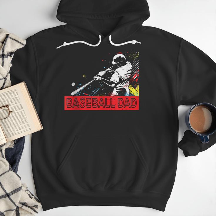 Baseball Dad Baseball Pop Art Baseball Sport Team Men Hoodie