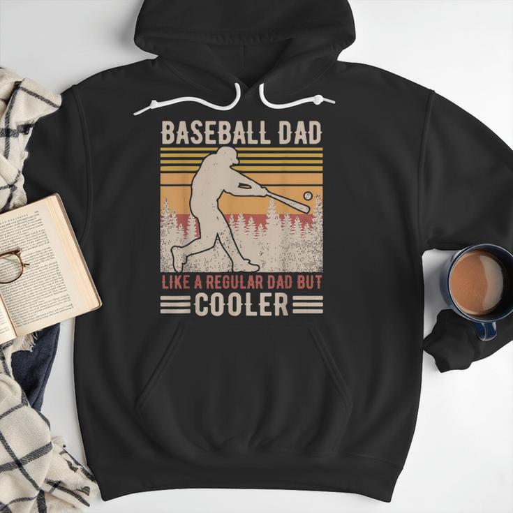 Baseball Dad Like Regular But Cooler Coach Player Fans Men Hoodie