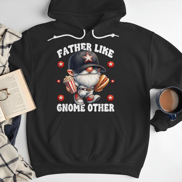Baseball Dad Saying Hot Dog Gnome Pun For Fathers Day Men Hoodie Baseball Dad Saying Hot Dog Gnome Pun For Fathers Day Men Hoodie
