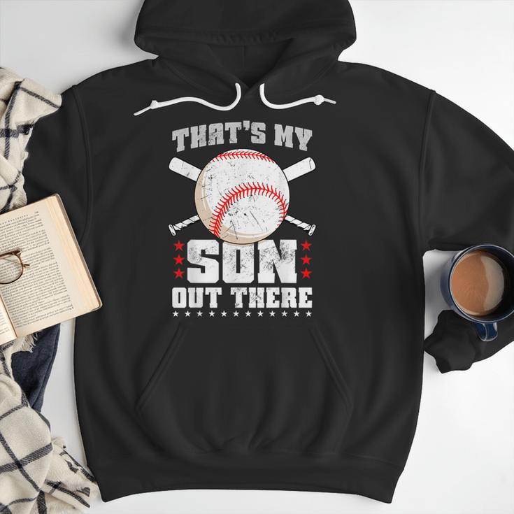 Baseball Dad Softball Game Son Out There Fathersday Baseball Men Hoodie Baseball Dad Softball Game Son Out There Fathersday Baseball Men Hoodie