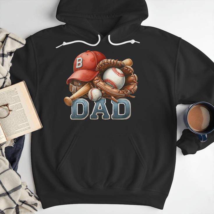 Baseball Dad Spectator Father's Day Game Day Youth Baseball Men Hoodie Baseball Dad Spectator Father's Day Game Day Youth Baseball Men Hoodie