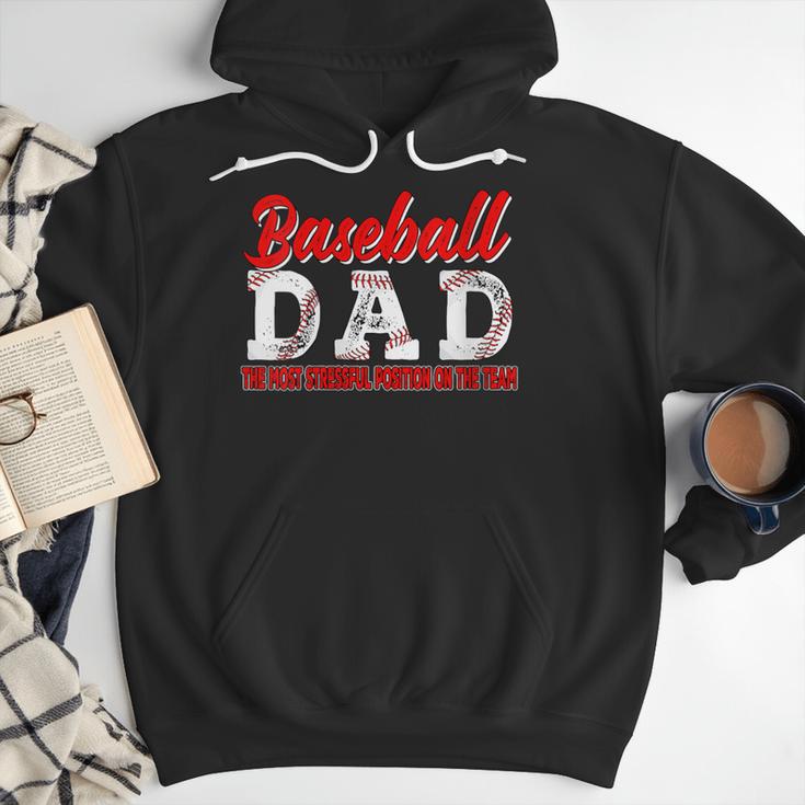 Baseball Dad Most Stressful Position On The Team Player Men Hoodie Baseball Dad Most Stressful Position On The Team Player Men Hoodie