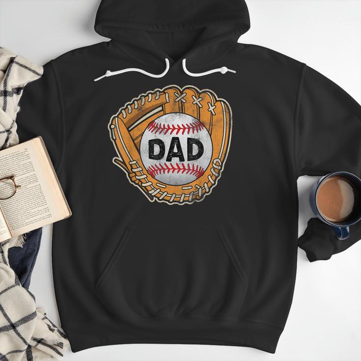 Baseball Glove Father's Day Baseball Dad Men Hoodie