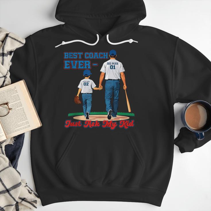 Best Coach Ever Fathers Day Baseball Dad Papa Sports Lover Men Hoodie Best Coach Ever Fathers Day Baseball Dad Papa Sports Lover Men Hoodie