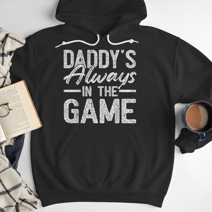 Dad Baseball Men Baseball Daddy's Always In The Game Men Hoodie