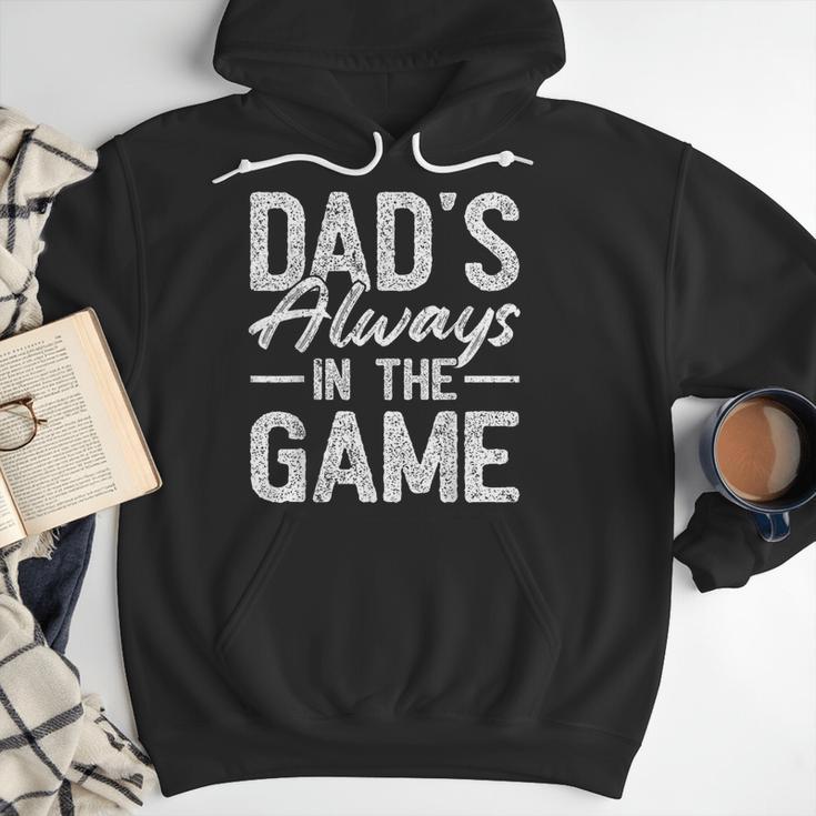 Dad Baseball For Men Baseball Dad's Always In The Game Men Hoodie