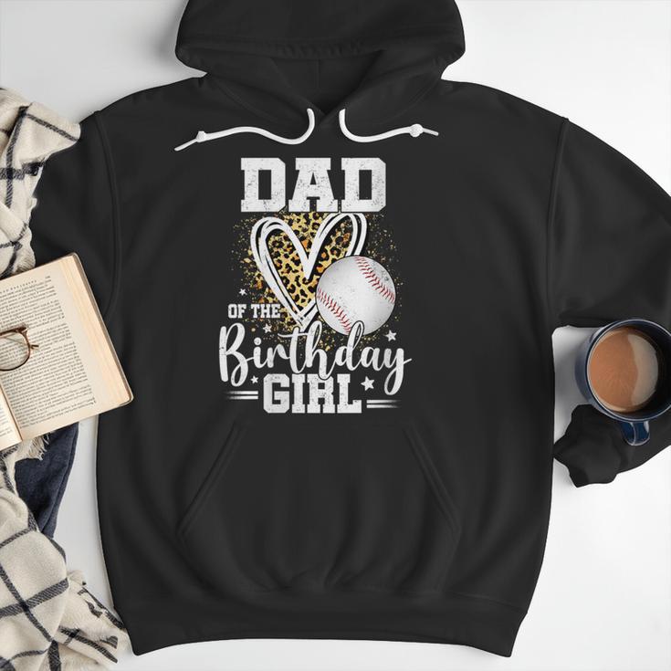 Dad Of The Birthday Girl Baseball Dad Leopard Heart Men Hoodie Dad Of The Birthday Girl Baseball Dad Leopard Heart Men Hoodie