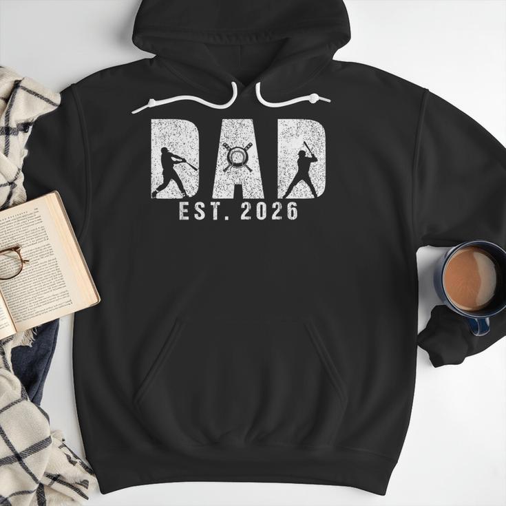 Dad Est 2026 Baseball Dad To Be New Baby Daddy Father's Day Men Hoodie Dad Est 2026 Baseball Dad To Be New Baby Daddy Father's Day Men Hoodie