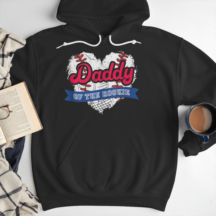 Daddy Of The Rookie Baseball Dad Retro Love Heart Birthday Men Hoodie Daddy Of The Rookie Baseball Dad Retro Love Heart Birthday Men Hoodie