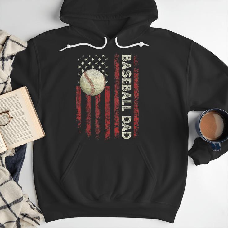 Fathers Day Baseball Dad USA Flag For Dad Men Baseball Men Hoodie Fathers Day Baseball Dad USA Flag For Dad Men Baseball Men Hoodie