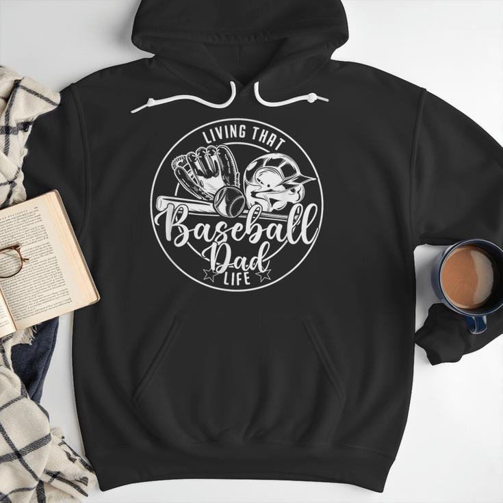 Football Living That Baseball Dad Life Game Day Sport Men Hoodie Football Living That Baseball Dad Life Game Day Sport Men Hoodie