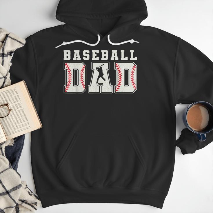 Groovy Baseball Dad Father Happy Fathers Day Sports Game Day Men Hoodie Groovy Baseball Dad Father Happy Fathers Day Sports Game Day Men Hoodie
