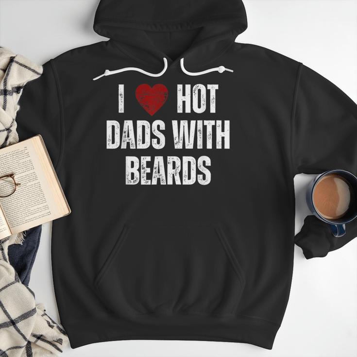 I Love Hot Baseball Dads With Beards Red Hearts Men Hoodie I Love Hot Baseball Dads With Beards Red Hearts Men Hoodie