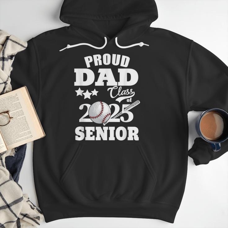Proud Dad Class Of 2025 Graduation Senior Baseball Dad Men Hoodie