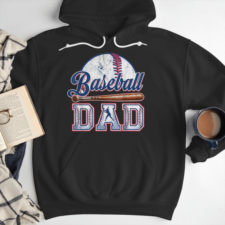 Retro Baseball Dad Happy Fathers Day For Men Sports Lovers Men Hoodie Retro Baseball Dad Happy Fathers Day For Men Sports Lovers Men Hoodie