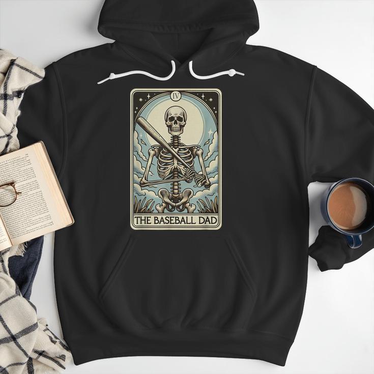 Retro Skeleton Baseball Dad Tarot Card Halloween Sport Lover Men Hoodie Retro Skeleton Baseball Dad Tarot Card Halloween Sport Lover Men Hoodie