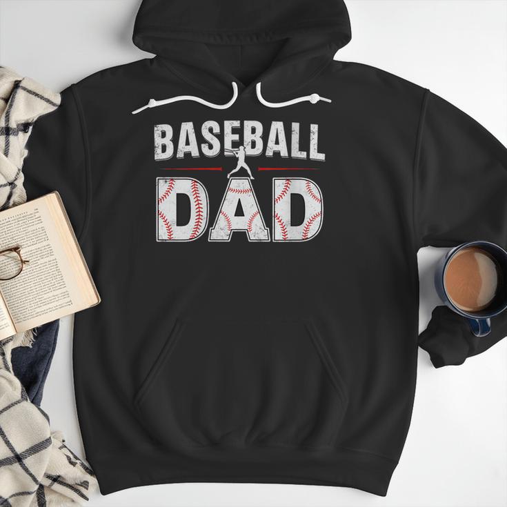 Softball Ball Dad Baseball Dad Parent Fathers Day Baseball Men Hoodie