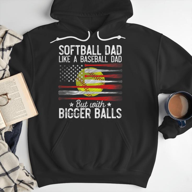 Softball Dad Just Like A Baseball Dad But With Bigger Back Men Hoodie Softball Dad Just Like A Baseball Dad But With Bigger Back Men Hoodie