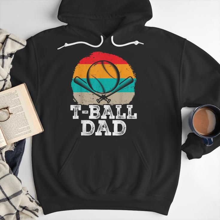 T-Ball Dad Ball Dad Fathers Day Baseball Dad Men Hoodie