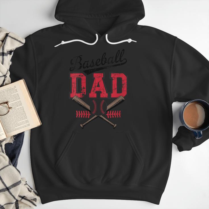 Vintage Baseball Dad Father's Day Game Day Toddlers Men Hoodie Vintage Baseball Dad Father's Day Game Day Toddlers Men Hoodie
